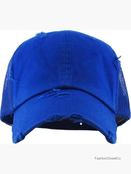 Vintage Washed Distressed Cotton Dad Hat Baseball Cap Adjustable Snapback Unisex main image 4